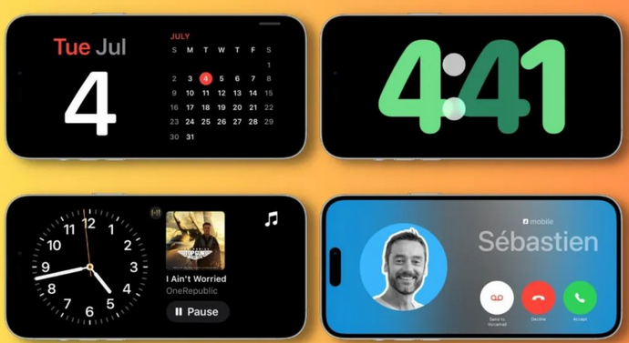 屯昌苹果手机维修分享iOS17横屏充电待机显示有什么好处 
