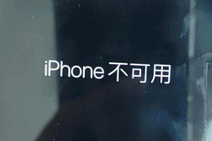 屯昌苹果服务网点分享锁屏界面显示“iPhone 不可用”如何解决 