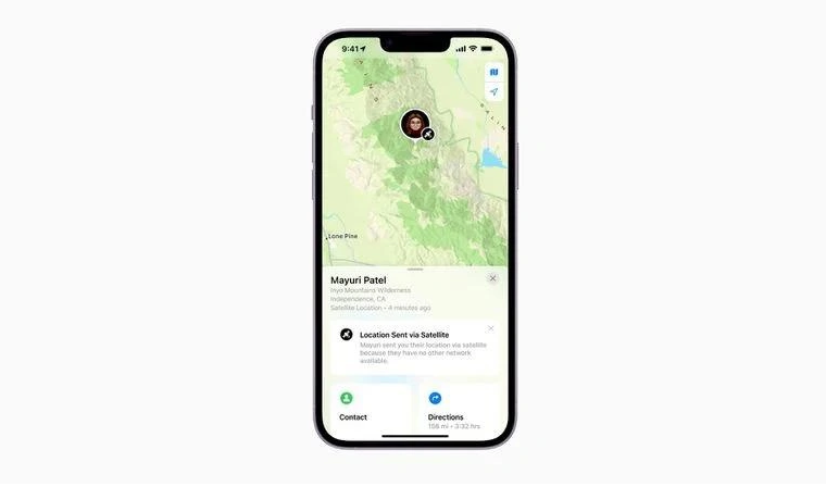 屯昌苹果14维修分享iPhone14系列中 FindMy功能通过卫星分享位置方法教程 