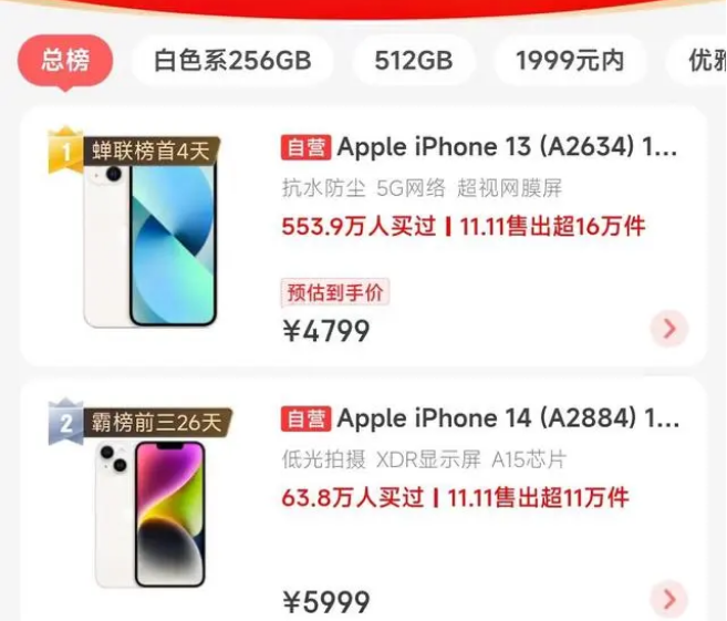 屯昌苹果14维修分享iPhone14配置不如同价位的安卓还能大卖 
