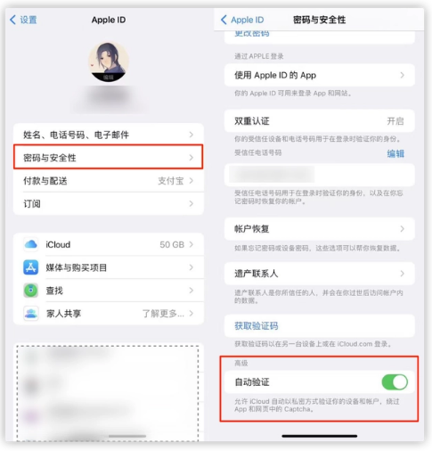 屯昌苹果手机维修分享iOS 16 自动验证功能开启方法 